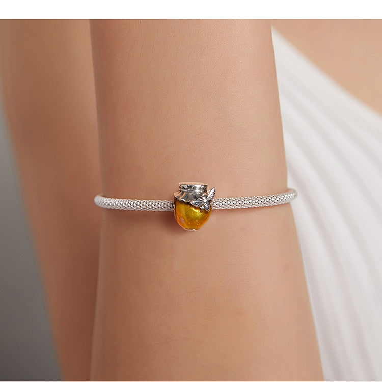 925 Sterling Silver Bee Charms