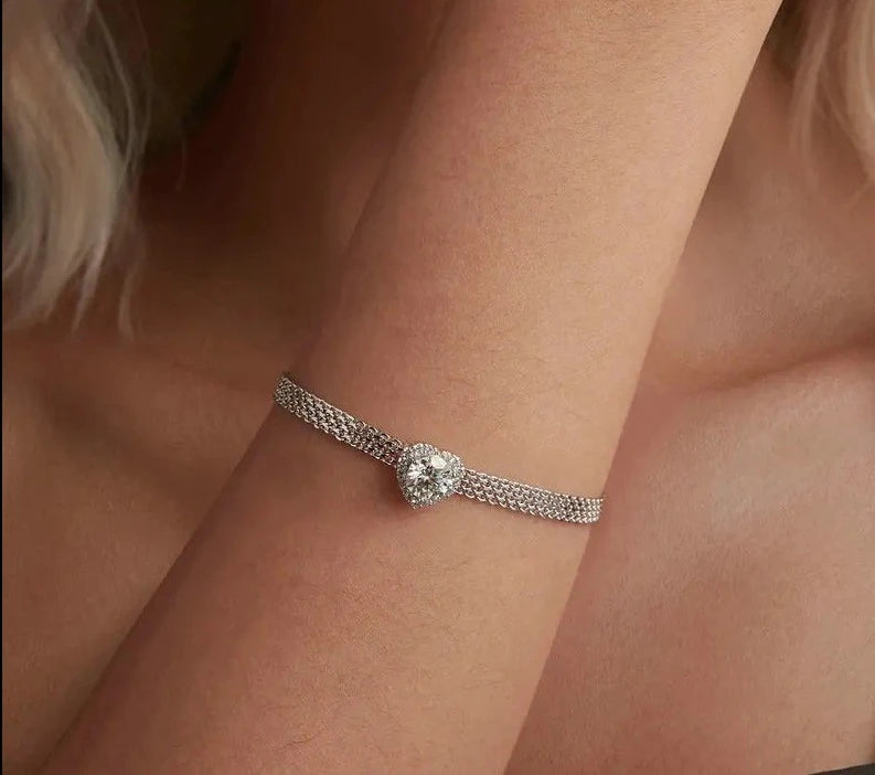 925 Sterling Silver 4mm Mesh Link Bracelet