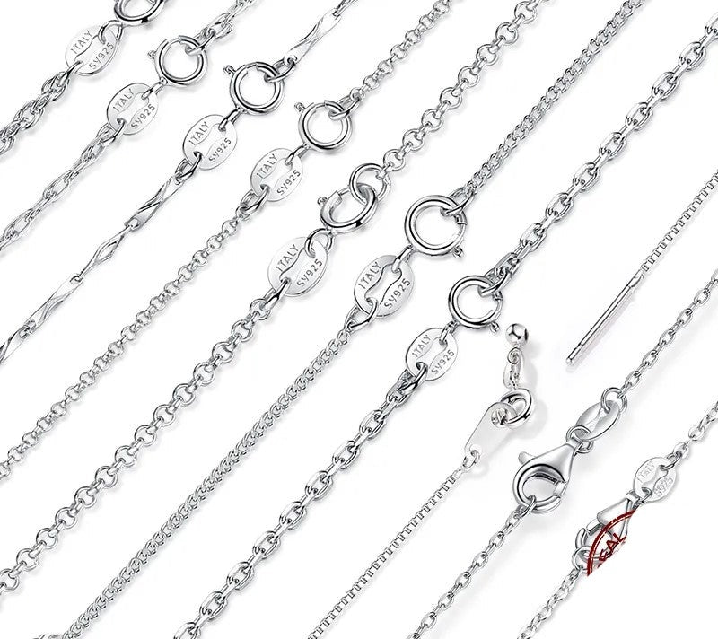 925 Sterling Silver Classic Basic Chain - TEA LU SHOP