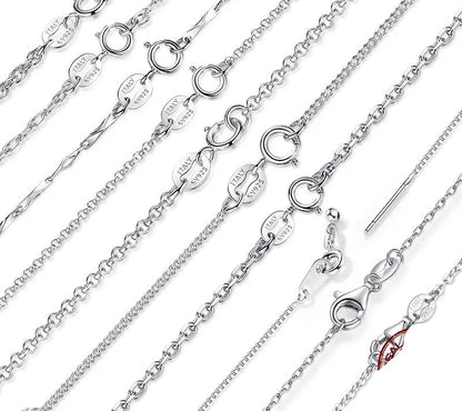 925 Sterling Silver Classic Basic Chain - TEA LU SHOP