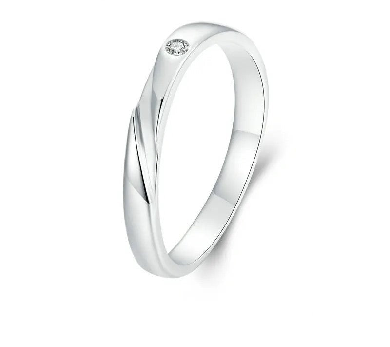 925 Sterling Silver Minimalist Stackable Ring - TEA LU SHOP