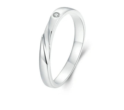 925 Sterling Silver Minimalist Stackable Ring - TEA LU SHOP