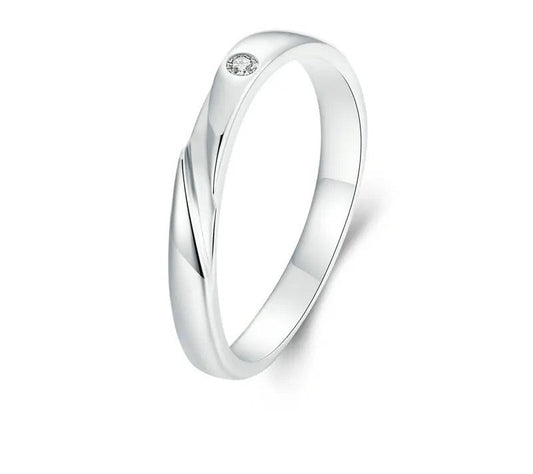 925 Sterling Silver Minimalist Stackable Ring - TEA LU SHOP