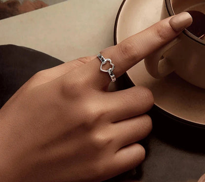 925 Sterling Silver Love Heart Ring