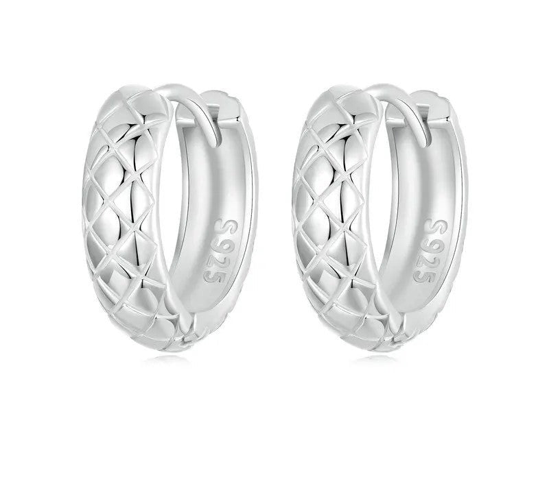 925 Sterling Silver High Polished Round Hoop Earrings - Shine Bright Store