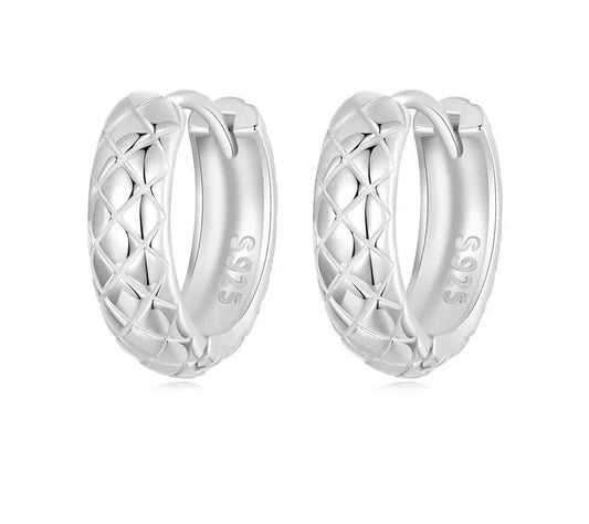925 Sterling Silver High Polished Round Hoop Earrings - Shine Bright Store