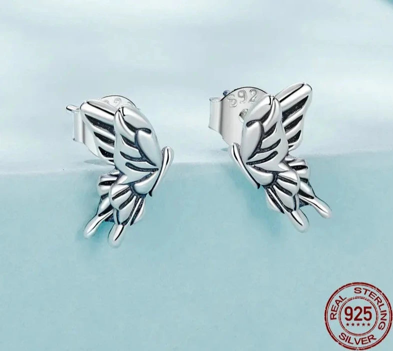 Vivid Butterfly Stud Earrings