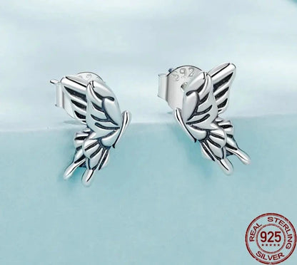 Vivid Butterfly Stud Earrings