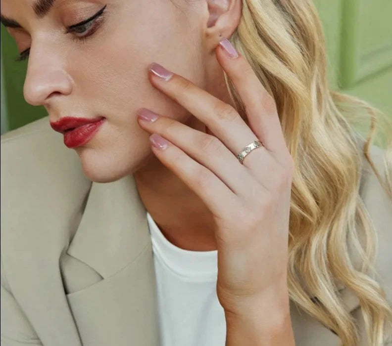 Dainty Poker Finger Ring