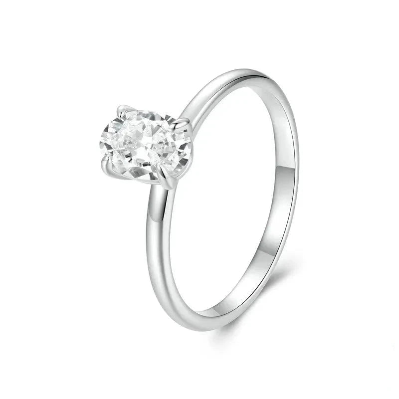 Solitaire Moissanite Engagement Ring