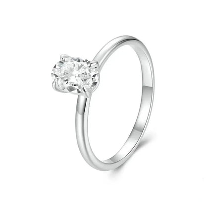 Solitaire Moissanite Engagement Ring