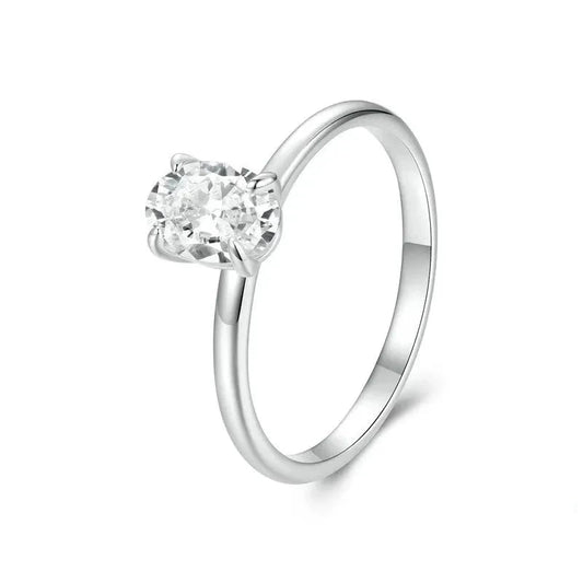 Solitaire Moissanite Engagement Ring