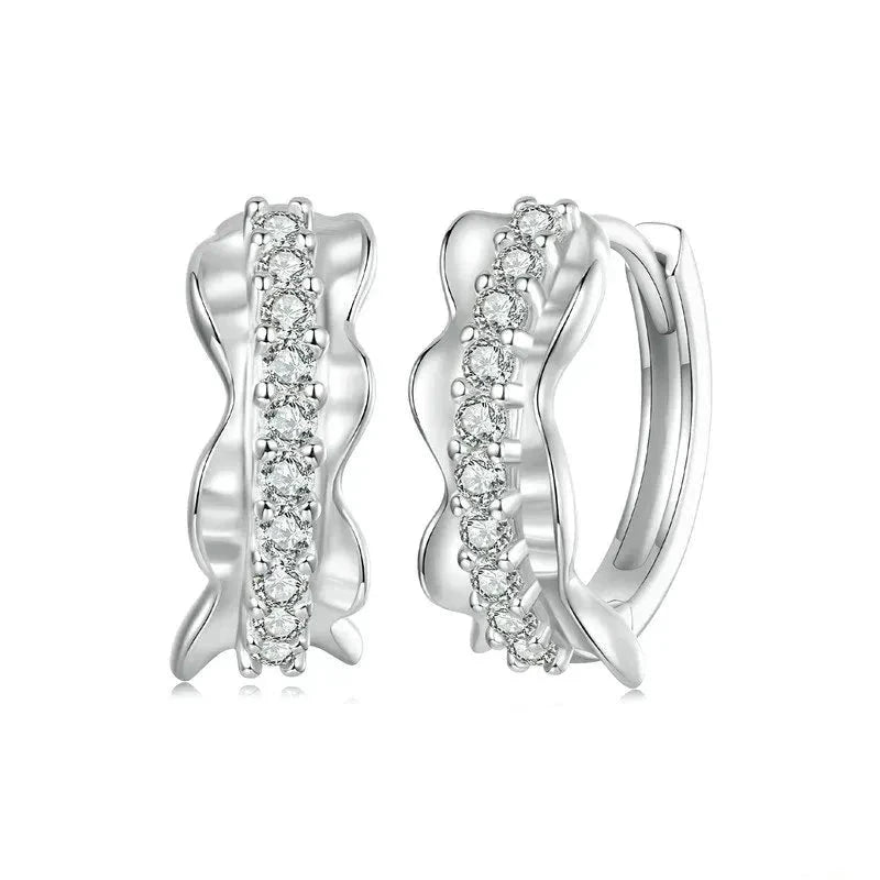 925 Sterling Silver Delicate Hoop Earrings