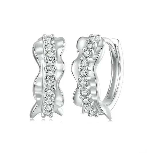 925 Sterling Silver Delicate Hoop Earrings