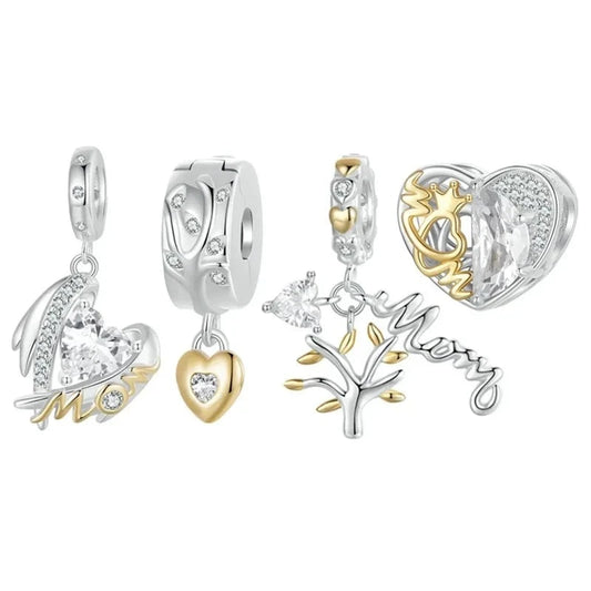 Tree of Life Heart-shaped Pendant Charm