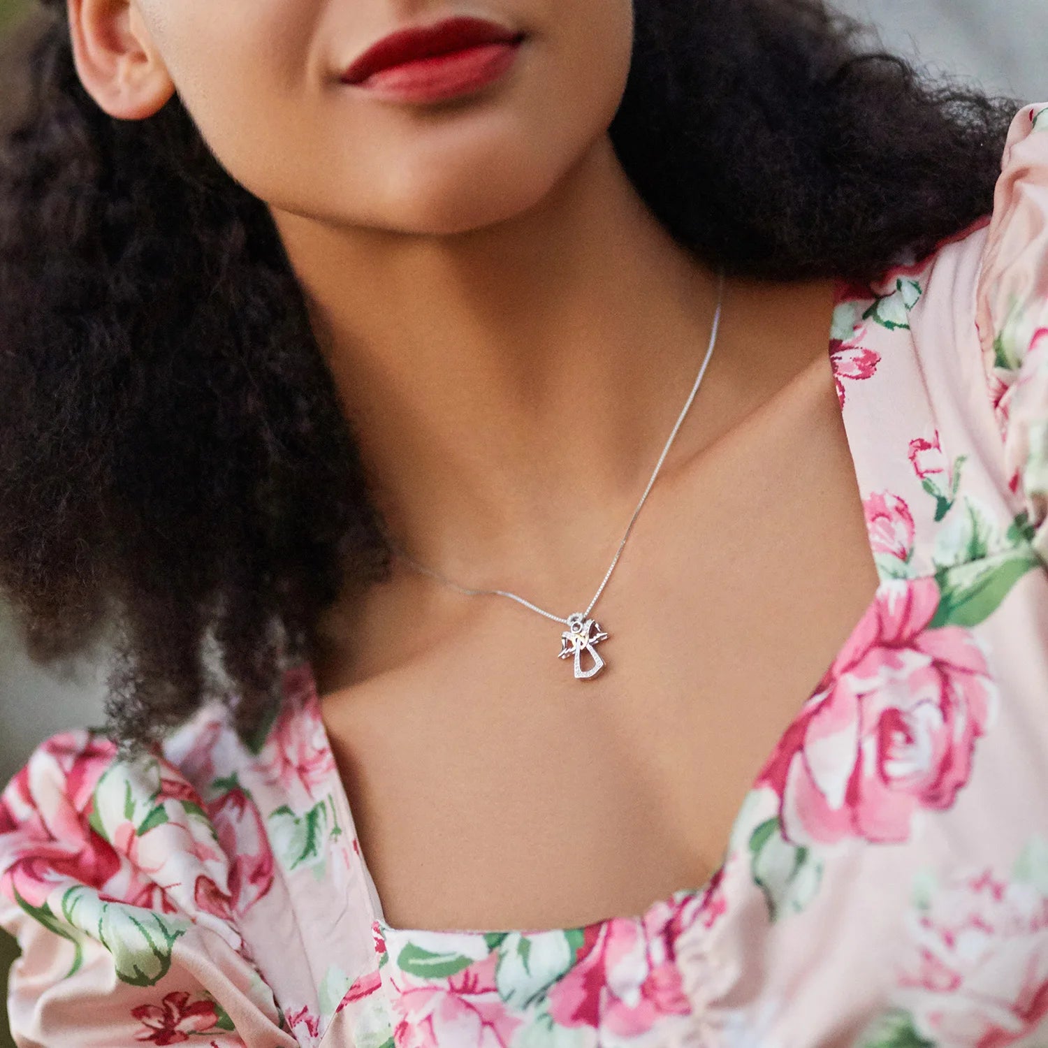 925 Sterling Silver Guardian Angel Necklace - TEA LU SHOP
