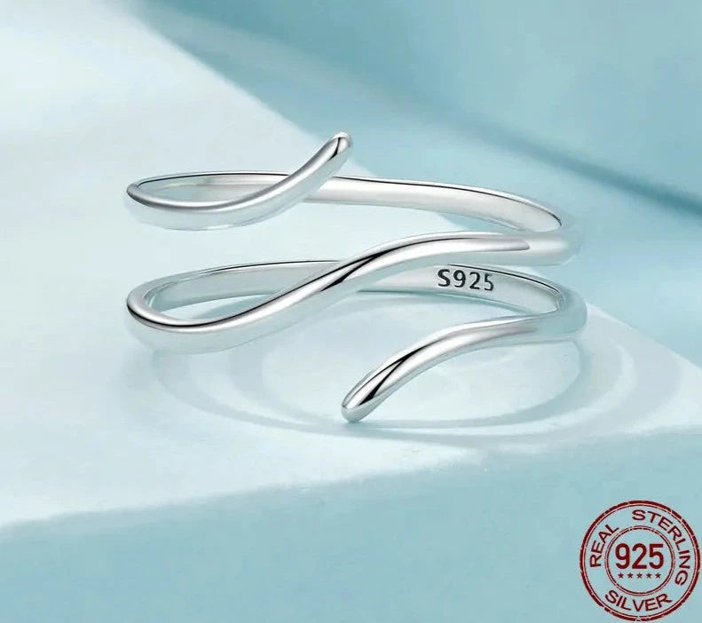 Simple Multi-layer Opening Lucky Adjustable Ring