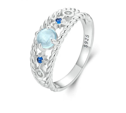 925 Sterling Silver Starry Ring - Shine Bright Store