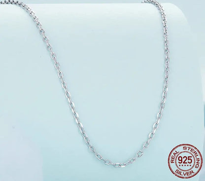 925 Sterling Silver Clasp Adjustable Necklace - TEA LU SHOP