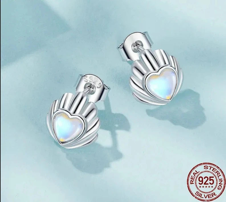 Dainty Seashell Stud Earrings