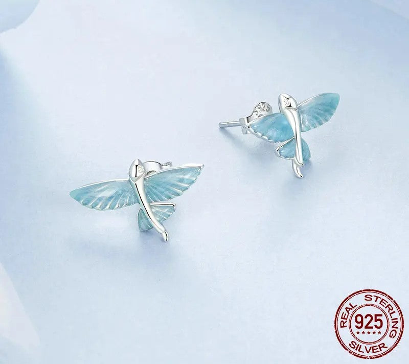 925 Sterling Silver Flying Fish Stud Earrings - Shine Bright Store