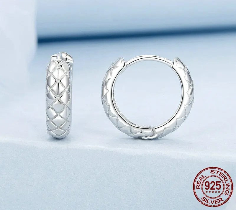 925 Sterling Silver High Polished Round Hoop Earrings - Shine Bright Store