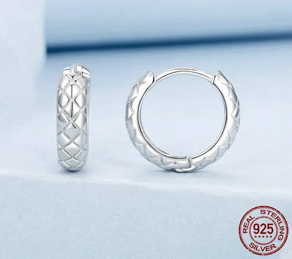 925 Sterling Silver High Polished Round Hoop Earrings - Shine Bright Store