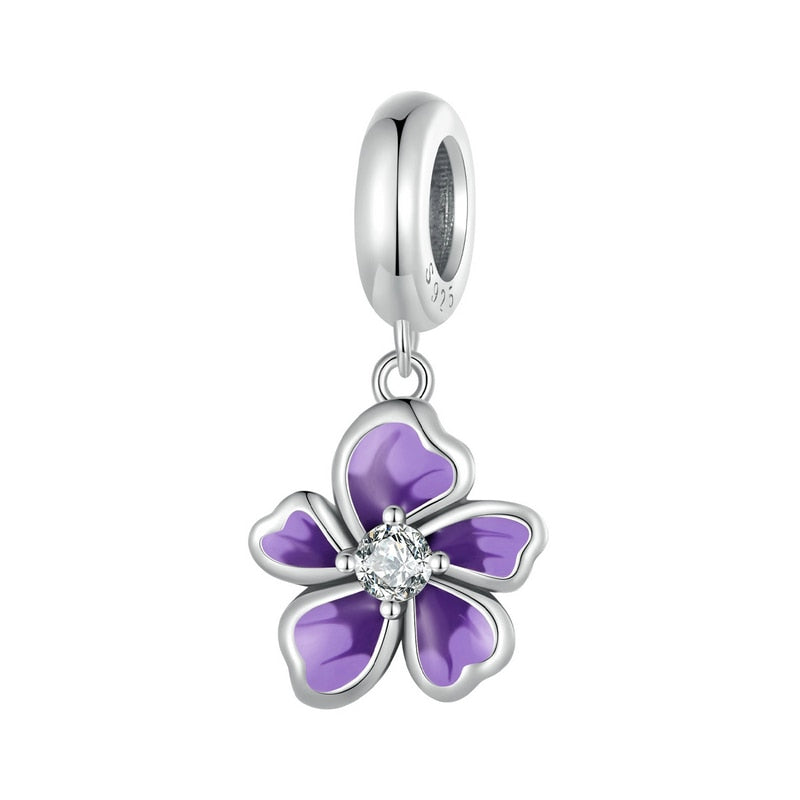 925 Sterling Silver Four-Leaf Clover Charms - TEA LU SHOP