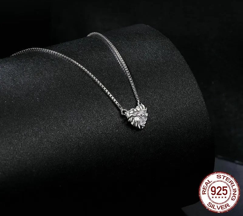 925 Sterling Silver Heart-Shaped Moissanite Necklace - Shine Bright Store