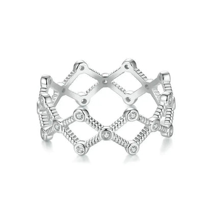 925 sterling silver Cubic Zirconia Ring