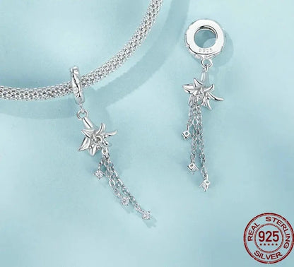 925 Sterling Silver Flower Charm
