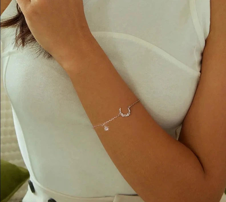 Sterling Silver Moon Bracelet