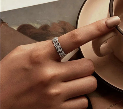 925 Sterling Silver Luxury Flower Jewelry Set