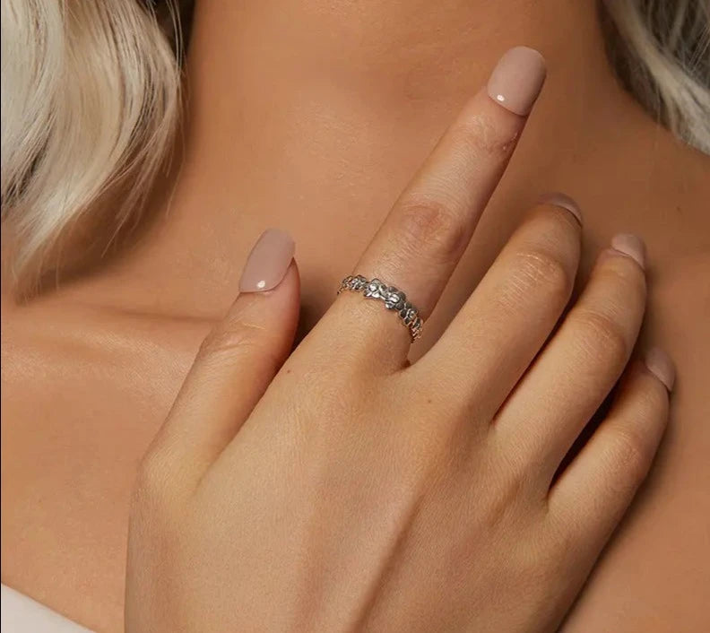 925 Sterling Silver Daisy Ring