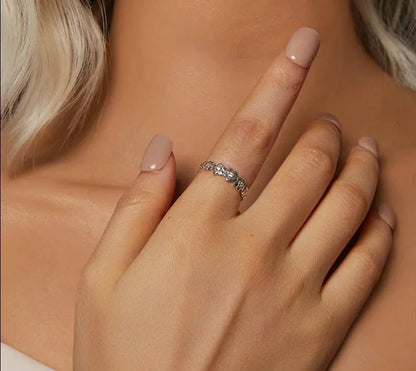 925 Sterling Silver Daisy Ring