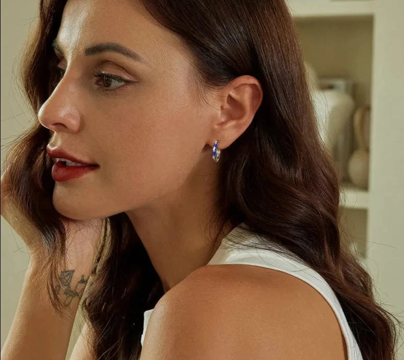 925 Sterling Silver Hoop Earrings