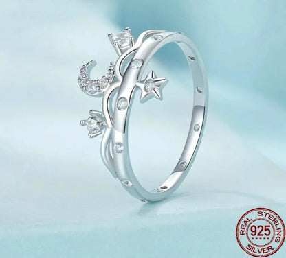 Fashion Moon and Star Ring