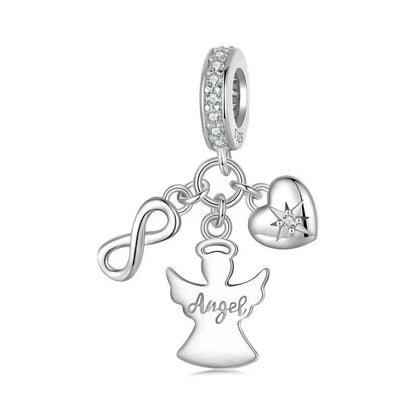 925 Sterling Silver Guardian Angel Pendant