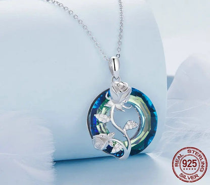 925 Sterling Silver Necklace with Pendant - TEA LU SHOP