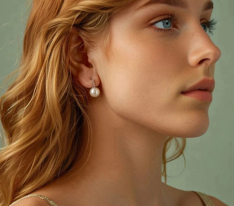 925 Sterling Silver Pearl Earrings