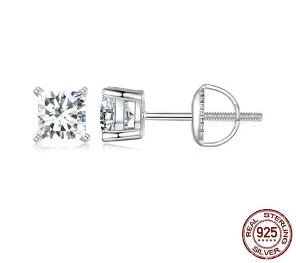 925 Sterling Silver Moissanite Stud Earrings - Shine Bright Store