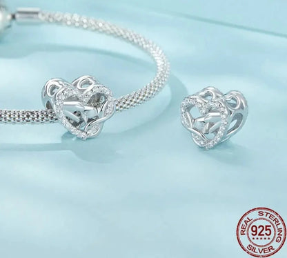 Classic Heart Shaped Infinite Love Charm