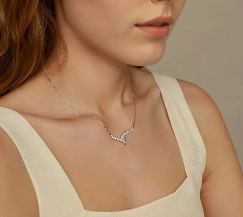 925 Sterling Silver Minimalist Line Necklace