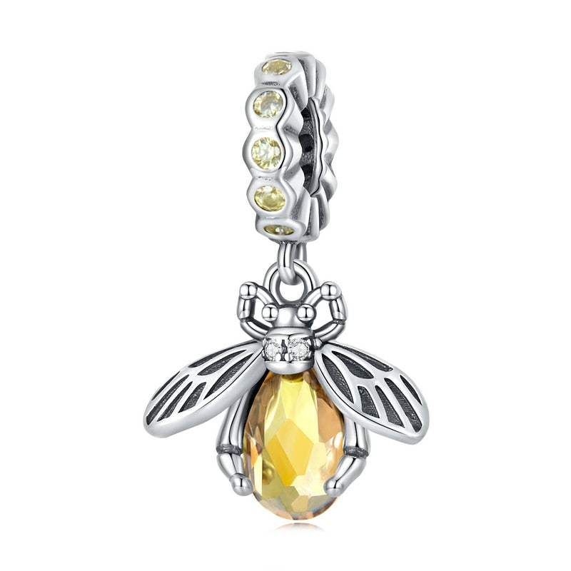 925 Sterling Silver Bee Charms