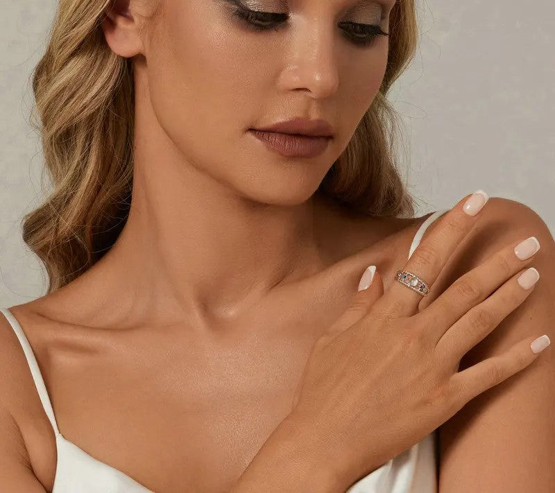 925 Sterling Silver Starry Ring - Shine Bright Store