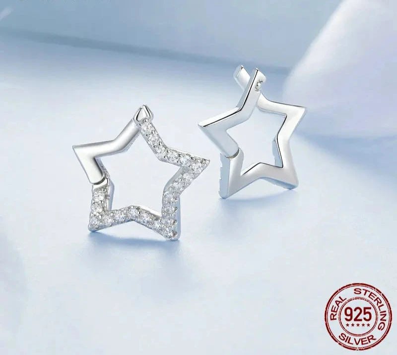 CZ Star Stud Earrings