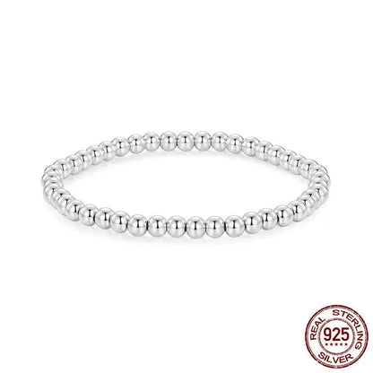 925 Sterling Silver Bead Ball Bracelet