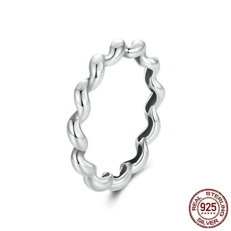 Twisted Stacking Bands Ring