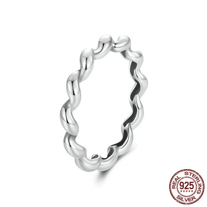 Twisted Stacking Bands Ring