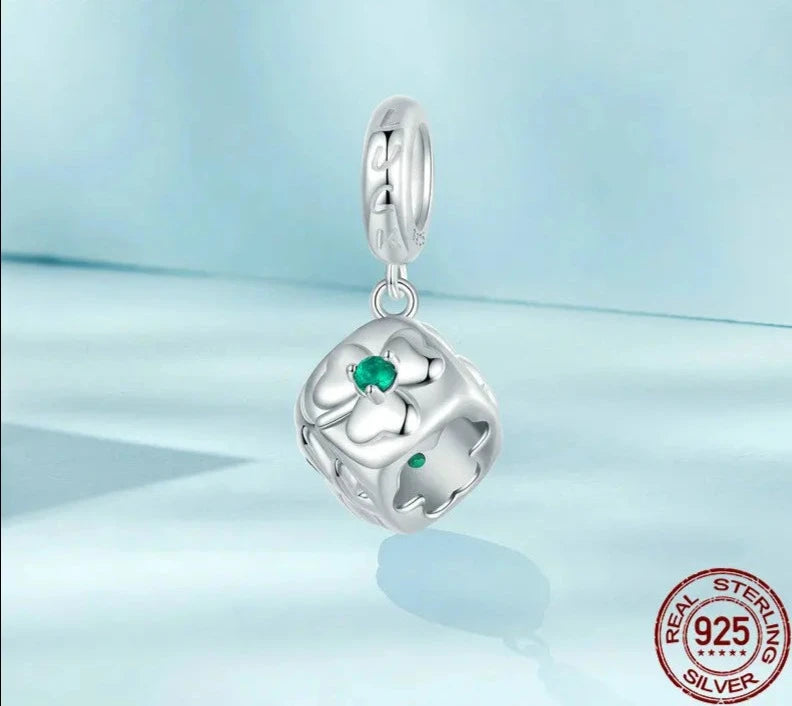 Four-leaf Clover Dice Charm